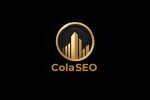 ColaSEO logo, a luxury black and gold SEO agency branding.